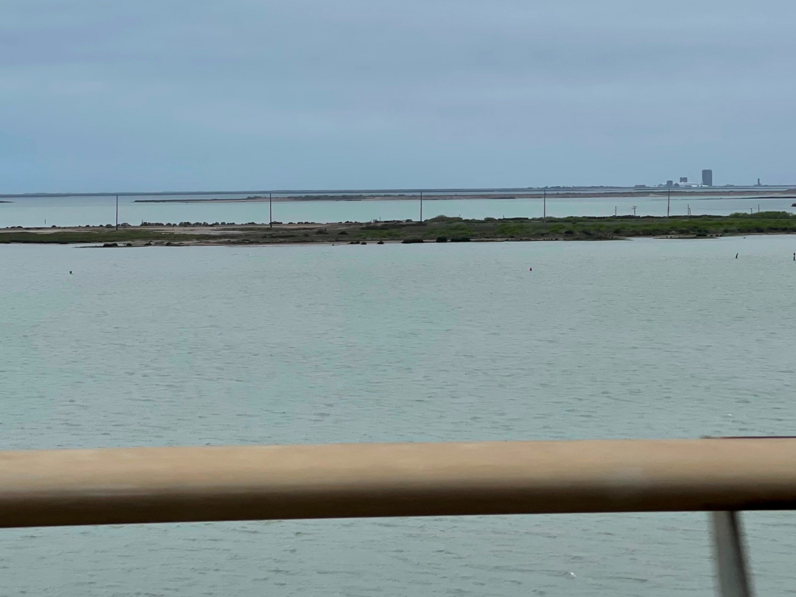 SpaceX from the bridge to South Padre Island